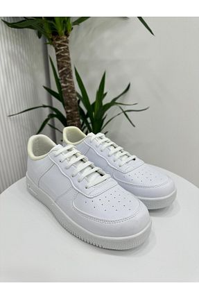 کفش اسنیکر سفید زنانه بند دار Klay Shoes - کد 882828344