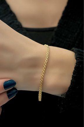 دستبند طلا زرد مردانه 14 عیار aytekgold - کد 882831166