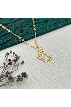گردنبند جواهر زرد زنانه روکش طلا JEICON ATELIER - کد 882835022