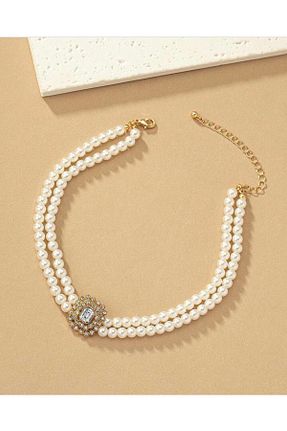 گردنبند مروارید طلائی مروارید فرهنگی Manu Collection - کد 882841834