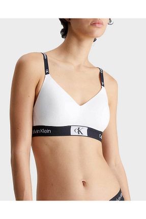 سوتین ورزشی سفید زنانه پنبه ای Calvin Klein - کد 743348630