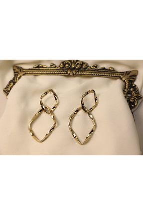 گوشواره جواهر زرد میخ BoJo - کد 882844613