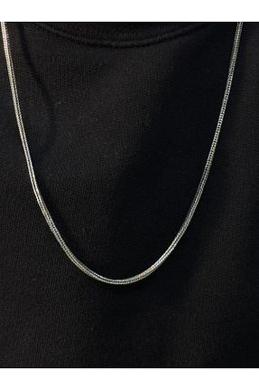گردنبند نقره سفید مردانه 925 عیار qarma jewellery - کد 882844061