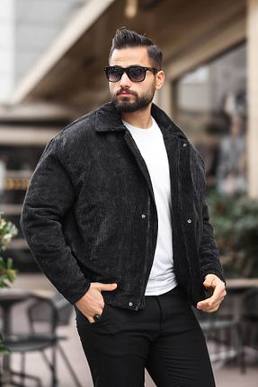 کت مشکی مردانه اورسایز BASEL.CO - کد 882844333
