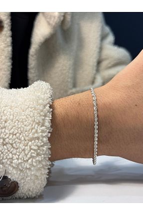 دستبند نقره سفید مردانه 925 عیار qarma jewellery - کد 882304832