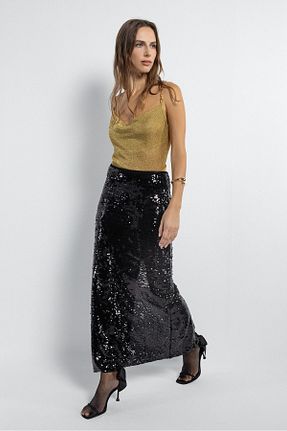 بلوز طلائی زنانه ساده boneqa barcelona - کد 882864890