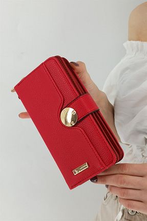 کیف پول قرمز زنانه ابعاد کوچک Çlk Accessories - کد 636645740