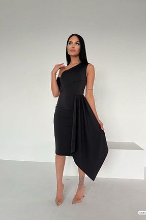 لباس مشکی زنانه پلی استر Deafox - کد 814377117