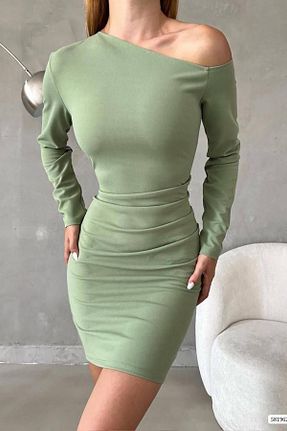 لباس سبز زنانه کرپ Deafox - کد 739145297