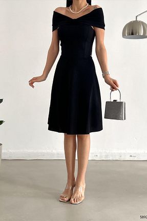 لباس مشکی زنانه بافتنی Deafox - کد 649020257