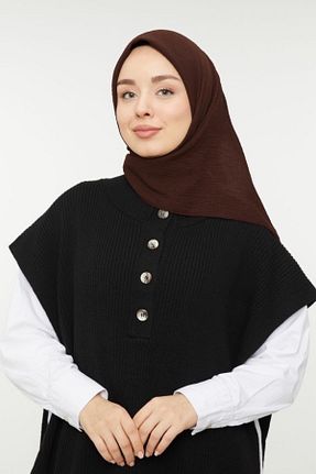 روسری قهوه ای 100 x 100 Bonjela - کد 882887151