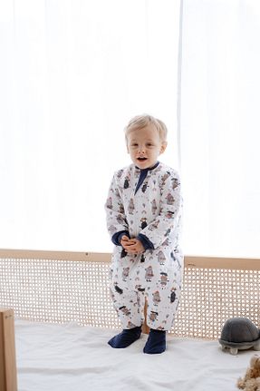 سرهمی خواب رنگی بچه گانه پنبه ای Luna Kids Collection - کد 883100685
