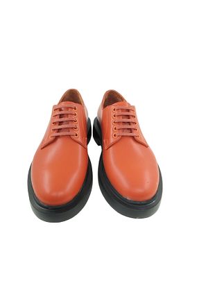 کفش آکسفورد قهوه ای زنانه چرم خالص Oneka Shoes - کد 877546588