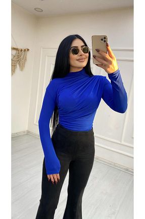 بلوز سرمه ای زنانه ساده BERİ BUTİK - کد 872752159