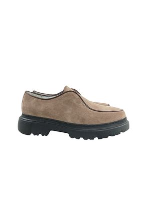 کفش کژوال بژ زنانه چرم خالص Oneka Shoes - کد 862119243