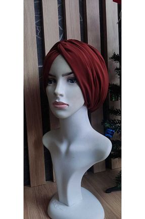 کلاه شنای حجاب قهوه ای زنانه ABB - کد 883023016