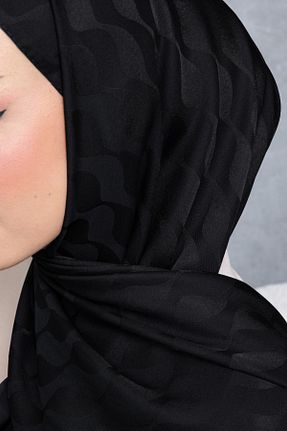 شال مشکی زنانه Kesik Elyaf m moon scarf - کد 815379705