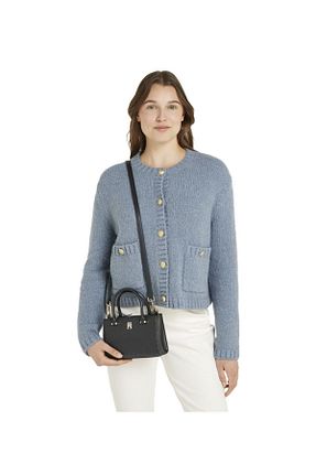 کیف دوشی مشکی زنانه چرم مصنوعی Tommy Hilfiger - کد 883082355