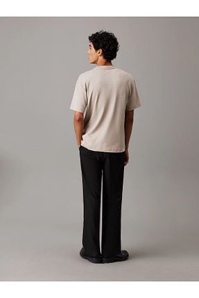 تیشرت بژ مردانه اورسایز Calvin Klein - کد 883074119