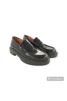 کفش لوفر مشکی زنانه چرم خالص MİLONEK - کد 814583613
