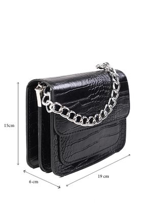 کیف دوشی مشکی زنانه چرم مصنوعی Mio Gusto - کد 813438984