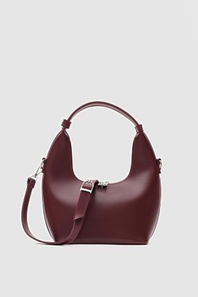 کوله پشتی زرشکی زنانه چرم مصنوعی Shule Bags - کد 883113697