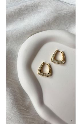 گوشواره استیل (فولاد) طلائی زنانه استیل (فولاد) SteelbyBD - کد 883112522