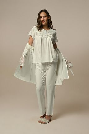 ست لباس راحتی نباتی زنانه ساده Marilyn Club - کد 883117855
