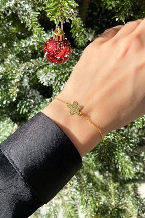دستبند نقره طلائی زنانه 925 عیار Spossy Silver Jewelry - کد 882849045