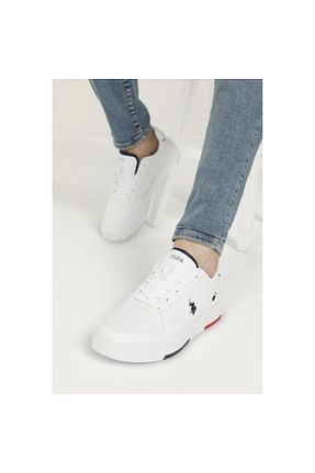 کفش اسنیکر سفید زنانه بند دار U.S. Polo Assn. - کد 904225515