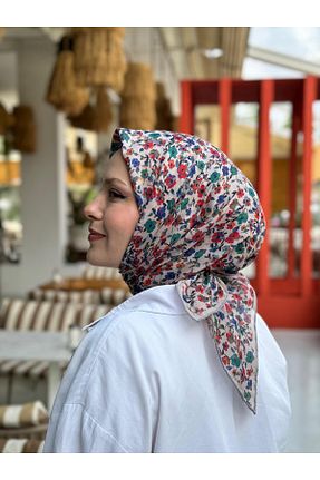 روسری بژ %100 پنبه locella - کد 883202564
