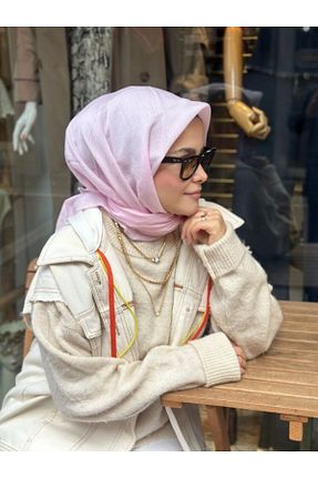 روسری رنگی ساده La boutique - کد 883204059