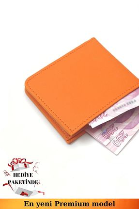 کیف پول نارنجی زنانه سایز متوسط VANİLLA COLLECTİON - کد 882876999