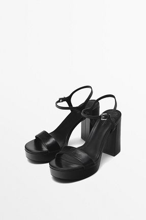 کفش مجلسی مشکی زنانه چرم خالص Massimo Dutti - کد 883230938