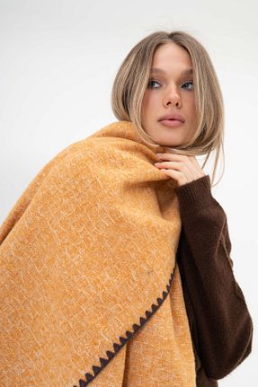شال گردن نارنجی زنانه پشمی FENZA SCARF - کد 883255750