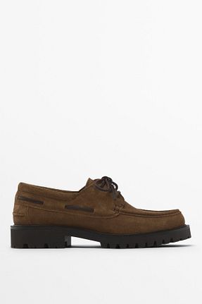 کفش کلاسیک قهوه ای مردانه چرم خالص Massimo Dutti - کد 883266457