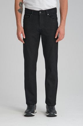 شلوار جین مشکی مردانه رگولار muzzo jeans - کد 874403366