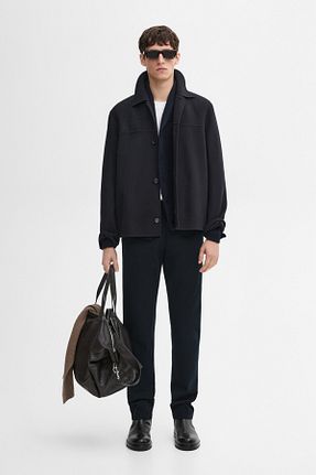 شلوار سرمه ای مردانه پنبه ای Massimo Dutti - کد 883268792