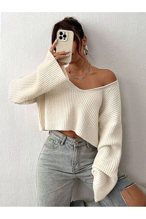 پلیور زنانه ساده moda mh - کد 883211952
