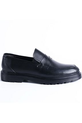 کفش کژوال مشکی مردانه چرم خالص Genel Markalar - کد 882321172