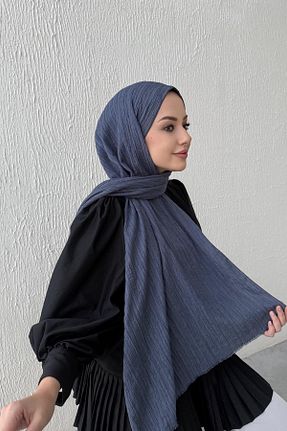 شال سرمه ای زنانه Byedauzunlar - کد 883276440