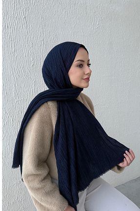 شال سرمه ای زنانه Byedauzunlar - کد 883240944