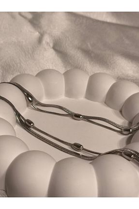 گردنبند استیل ( فولاد ) متالیک زنانه استیل ضد زنگ Aylis Takı Tasarım - کد 883286680