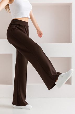 شلوار قهوه ای زنانه پنبه - پلی استر - الاستین CNRCollection - کد 883265490