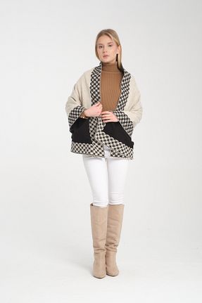 پانچو بژ زنانه اکریلیک Wega Moda - کد 883309555