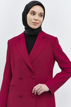 بلوز حجاب قرمز زنانه رگولار Tuğba - کد 883329359