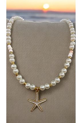 گردنبند جواهر سفید زنانه مروارید JEWELRY - کد 883352975