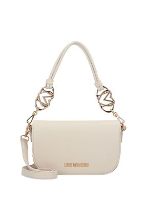کیف دوشی بژ زنانه چرم مصنوعی Love Moschino - کد 883369992
