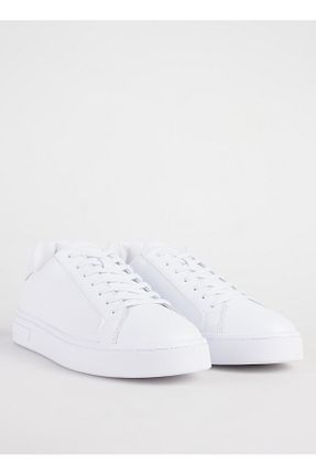 کفش اسنیکر سفید مردانه بند دار Armani Exchange - کد 883383844