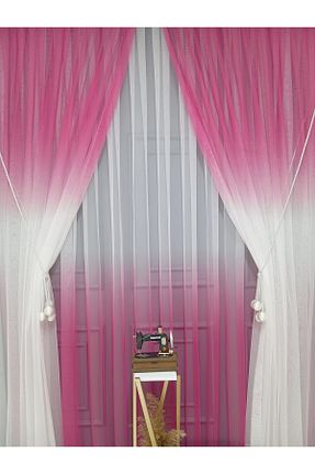 پرده زمینه صورتی پلی استر farbateks - کد 883380898